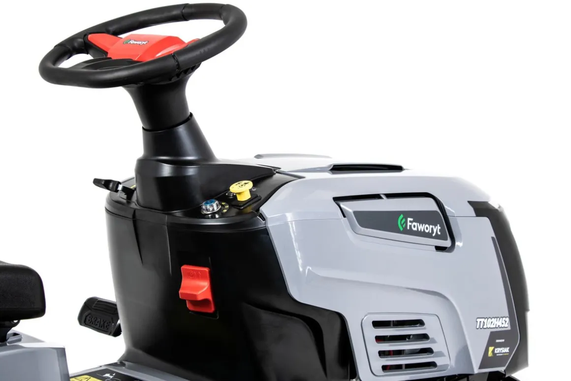 FAWORYT TT102H452 TRAKTOR TRAKTOREK OGRODOWY DO TRAWY Z TYLNYM WYRZUTEM KOSIARKA SAMOJEZDNA SPALINOWA DO TRAWY HYDROSTAT 102cm