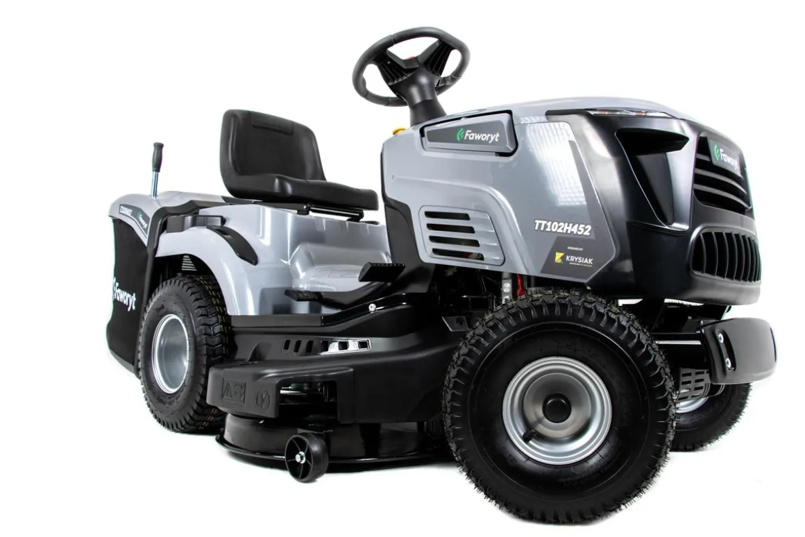 FAWORYT TT102H452 TRAKTOR TRAKTOREK OGRODOWY DO TRAWY Z TYLNYM WYRZUTEM KOSIARKA SAMOJEZDNA SPALINOWA DO TRAWY HYDROSTAT 102cm