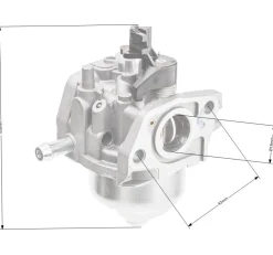 Gaźnik Loncin LC1P61FE CZĘŚĆ ORYGINALNA 170021568-0001