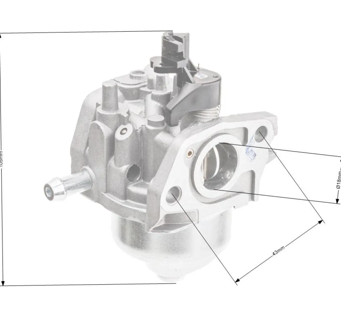 Gaźnik Loncin LC1P61FE CZĘŚĆ ORYGINALNA 170021568-0001
