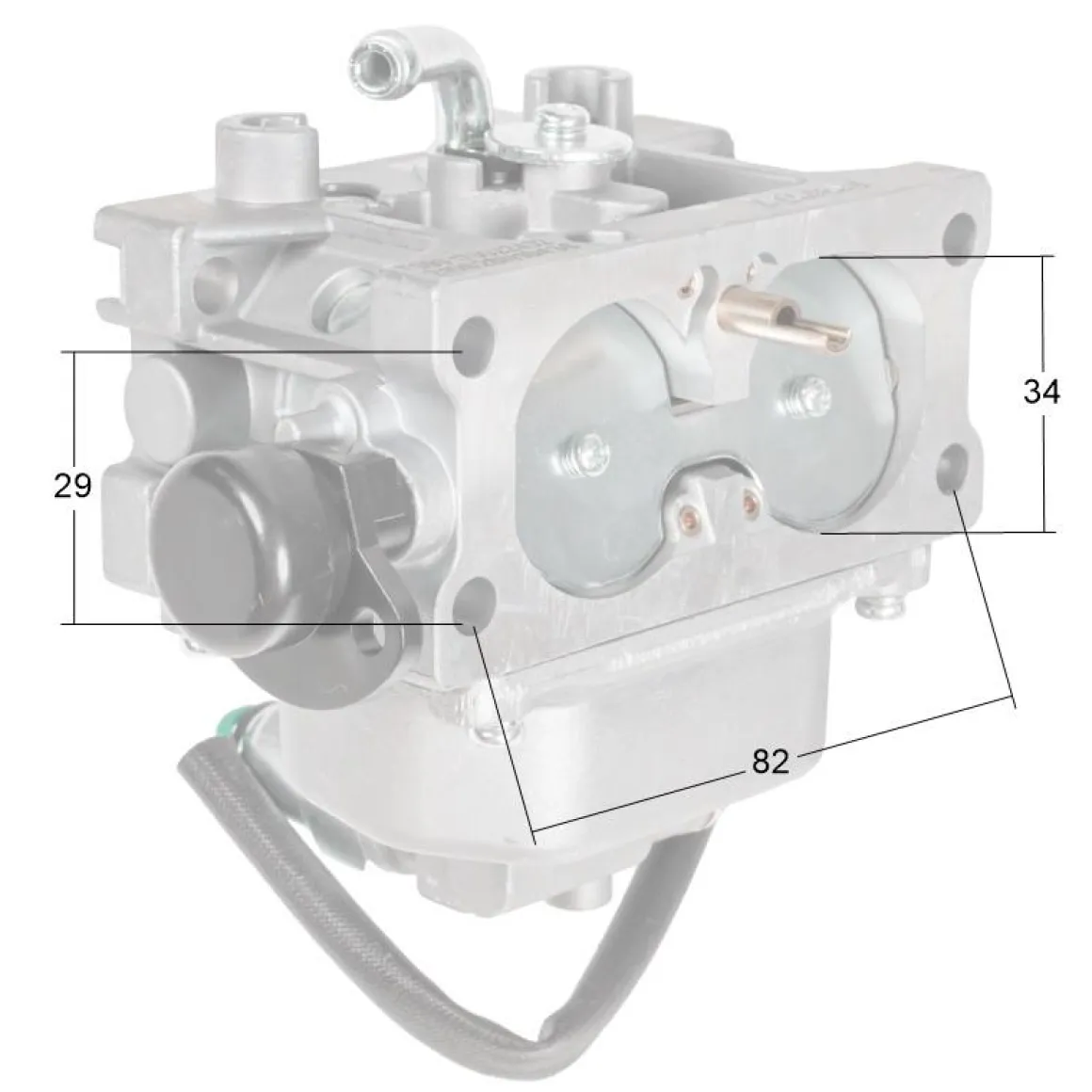 Gaźnik Loncin 2P80F CZĘŚĆ ORYGINALNA