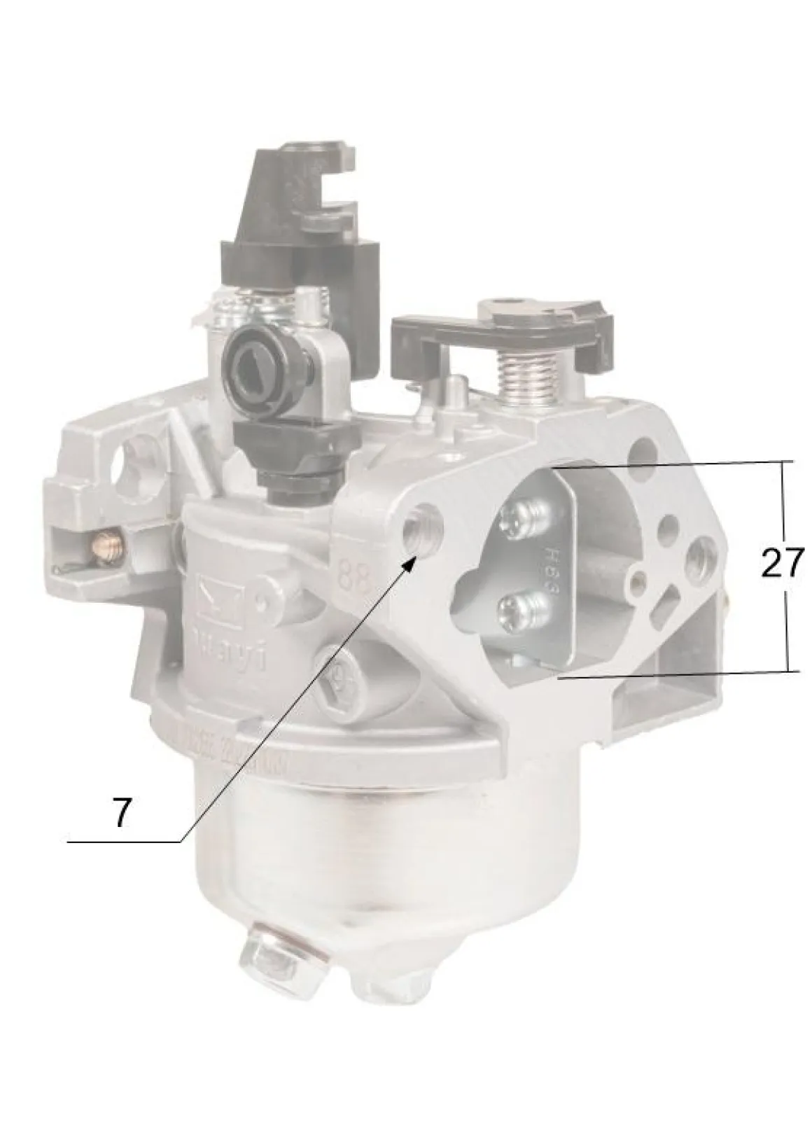 Gaźnik Loncin 1P88F-1 CZĘŚĆ ORYGINALNA 170021555-0001