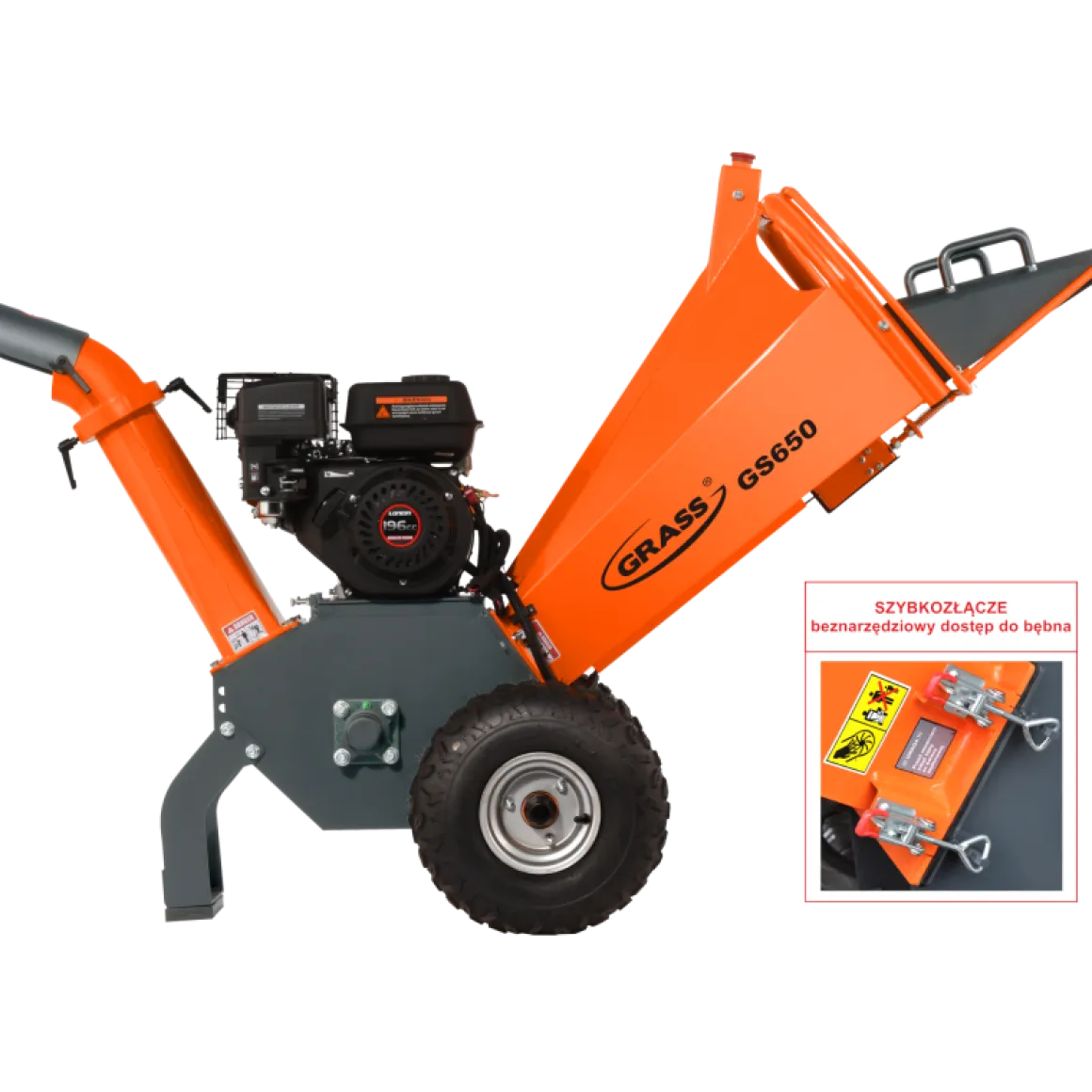 GRASS GS650 ROZDRABNIACZ SPALINOWY REBAK DO GAŁĘZI 10cm ! GRASS GS650 = Lumag Rambo HC10 - EWIMAX - OFICJALNY DYSTRYBUTOR - AUTORYZOWANY DEALER GRASS