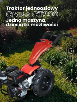 Grass GT390 TRAKTOREK TRAKTOR JEDNOOSIOWY MIKROCIĄGNIK GLEBOGRYZARKA DZIK WOM JANSEN AGRO GRILLO MURATORI EWIMAX - OFICJALNY DYSTRYBUTOR - AUTORYZOWANY DEALER GRASS