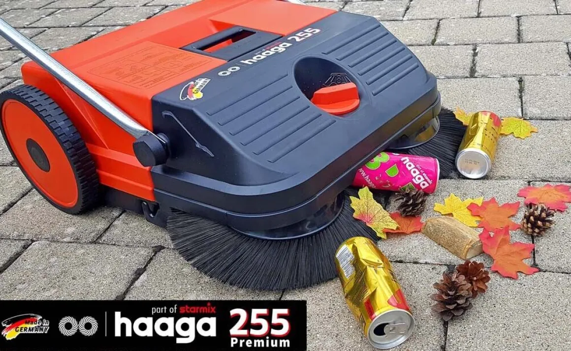 HAAGA STARMIX 255 ZAMIATARKA RĘCZNA PROWADZONA URZĄDZENIE SPRZĄTAJĄCE Z SYSTEMEM TURBO 55cm KLASA PREMIUM EWIMAX-OFICJALNY DYSTRYBUTOR - AUTORYZOWANY DEALER HAAGA