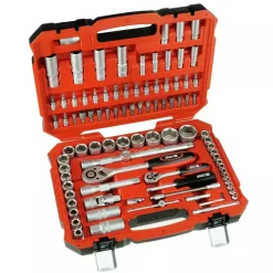 Hillen&Mohr 17K094 zestaw kluczy nasadowych 94 szt. CrV nasadki 1/2 1/4 grzechotki