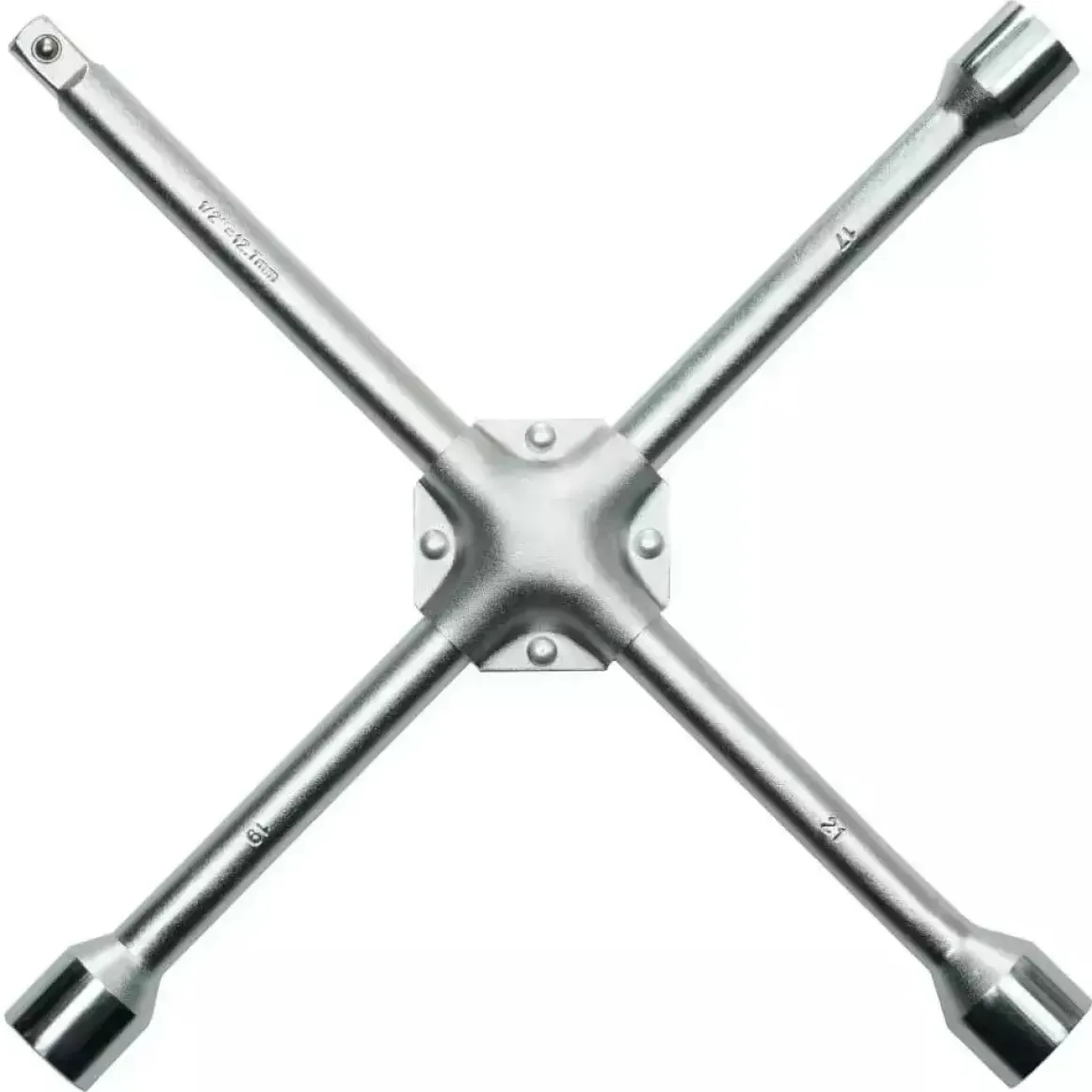 Hillen&Mohr 17M050 Klucz krzyżakowy do kół 1/2" 17/19/21mm nasadowy CrV
