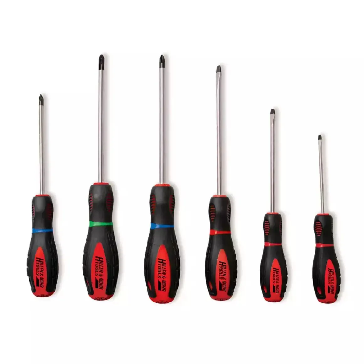Hillen&Mohr 17W092 Zestaw wkrętaków śrubokrętów 6 szt. S2 SL PH PZ magnetyczne