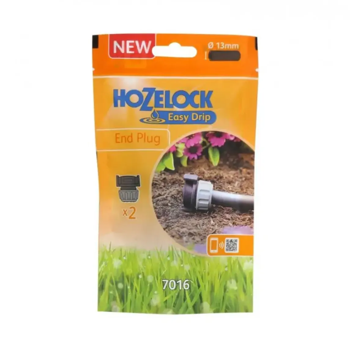 Hozelock OO-HOZ7016 zaślepka do węża 13 mm, komplet 2 szt. system nawadniania
