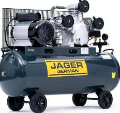 JAGER GERMAN 100 SPRĘŻARKA POWIETRZA TŁOKOWA KOMPRESOR TŁOKOWY OLEJOWY 8BAR 499L/Min 230V Mocna Rzecz