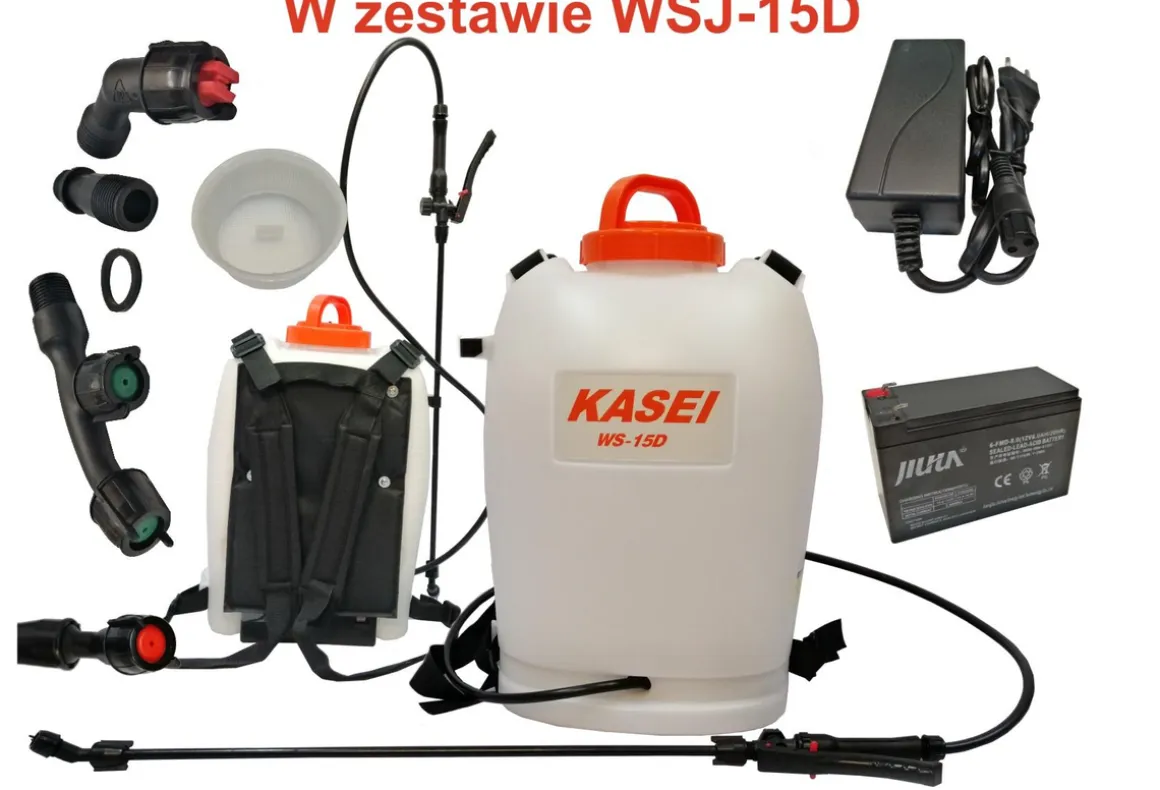 KASEI WSJ-15D OPRYSKIWACZ AKUMULATOROWY PLECAKOWY CIŚNIENIOWY TŁOKOWY 15L. WS15D