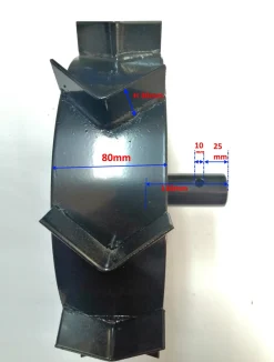 KOŁA ŁOPATKOWE METALOWE ŻELAZNE DO GLEBOGRYZARKI MASTERCUT HSDT80 OŚ 28mm  ŚREDNICA 360mm
