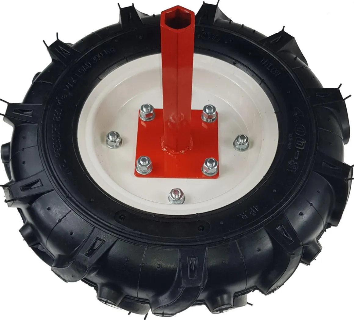 KOŁA POMPOWANE GUMOWE POMOCNICZE 4.0-8 400mm 8'' ZESTAW PARA DO GLEBOGRYZARKI MASTERCUT HSDT