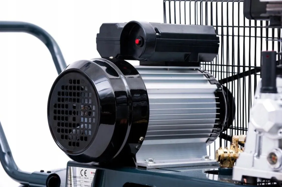KOMPRESOR TŁOKOWY JAGER GERMAN SPRĘŻARKA POWIETRZA TŁOKOWA OLEJOWA 100L 8BAR 350l/Min 2.2 kW 230V Mocna Rzecz