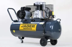 KOMPRESOR TŁOKOWY JAGER GERMAN SPRĘŻARKA POWIETRZA TŁOKOWA OLEJOWA 100L 8BAR 350l/Min 2.2 kW 230V Mocna Rzecz