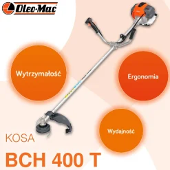 KOSA OLEO MAC BCH 400 T KOSA SPALINOWA DO TRAWY WYKASZARKA PODKASZARKA PODCINARKA TRYMER MOC 2.2KM KLASA PREMIUM 61459051E2C EWIMAX-OFICJALNY DYSTRYBUTOR - AUTORYZOWANY DEALER OLEO-MAC