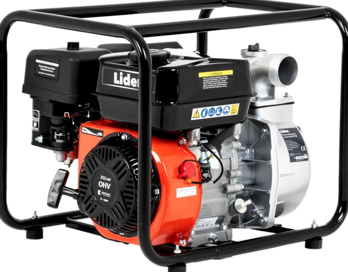 LIDER DPC50 MOTOPOMPA POMPA STRAŻACKA SPALINOWA DO WODY CZYSTEJ WYSOKOWYDAJNA 28000 l/h 28m3/h - OFICJALNY DYSTRYBUTOR - AUTORYZOWANY DEALER LIDER