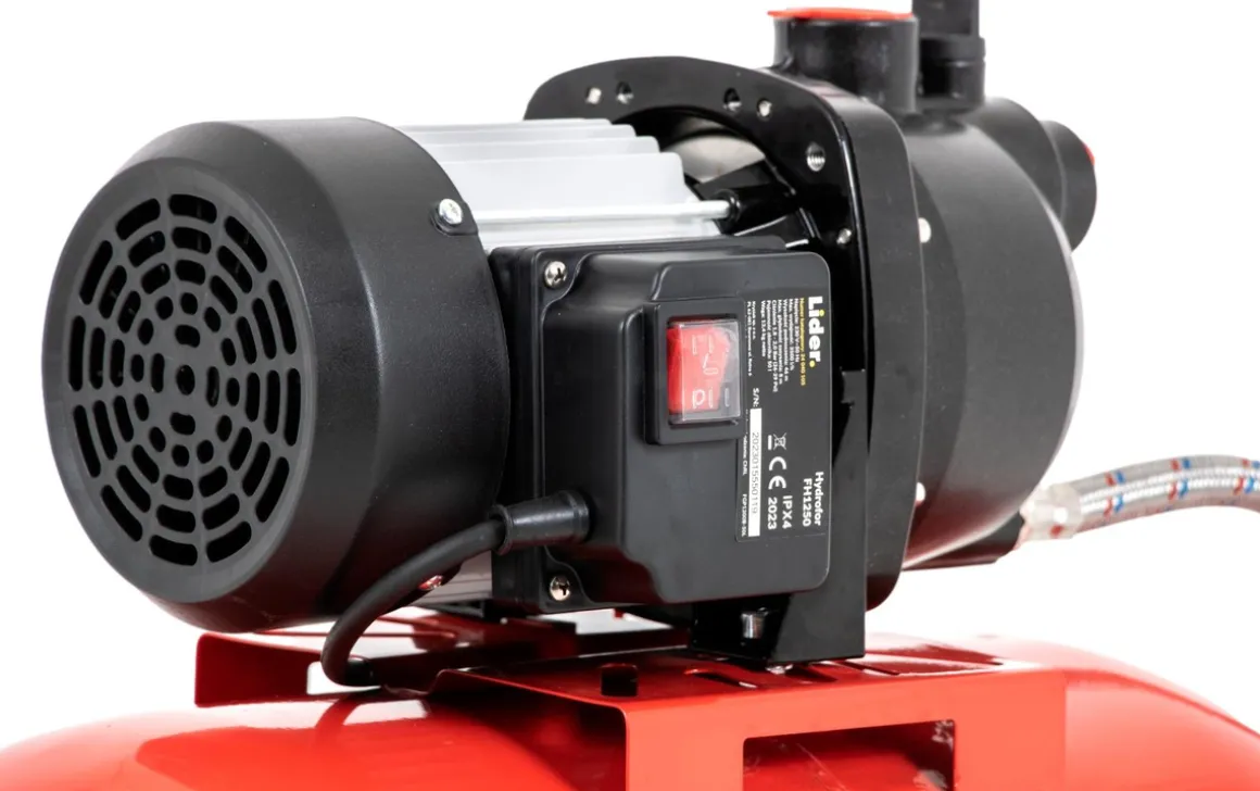 LIDER FH1250 POMPA DO WODY HYDROFOROWA HYDROFOR ZE ZBIORNIKIEM 50L OGRODOWA DO NAWADNIANIA 1200W 4600 l/h