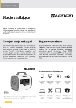 LONCIN EP500 STACJA ZASILANIA BANK MAGAZYN ENERGI AGREGAT POWERBANK STACJA ZASILAJĄCA 560Wh moc 500VA EWIMAX - OFICJALNY DYSTRYBUTOR - AUTORYZOWANY DEALER CEDRUS