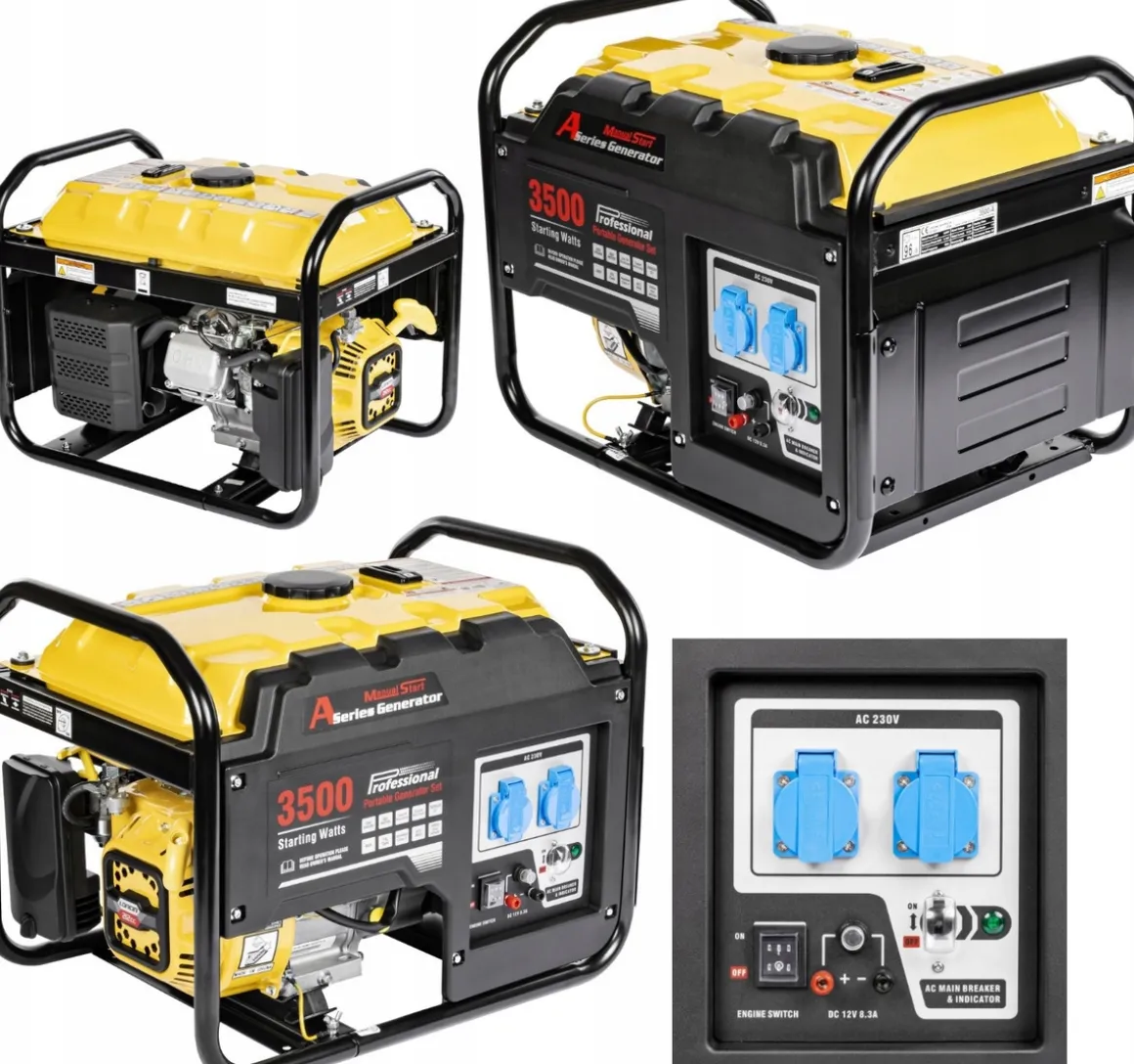 LONCIN LC3500-AS MOCNY AGREGAT GENERATOR PRĄDOTWÓRCZY 2x230V AVR 3,1kW - EWIMAX OFICJALNY DYSTRYBUTOR - AUTORYZOWANY DEALER LONCIN