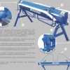 MAAD ZG-2500/0.7mm ZAGINARKA GIĘTARKA KRAWĘDZIARKA DEKARSKA DO BLACHY Z CIĘCIEM MAAD ZG-2500/0.7 mm