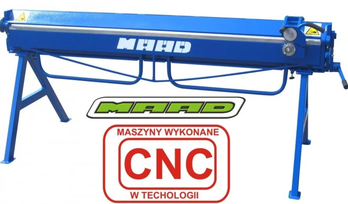 MAAD ZG-2000/0.7 ZAGINARKA GIĘTARKA KRAWĘDZIARKA DEKARSKA DO BLACHY Z MOŻLIWOŚCIĄ CIĘCIA MAAD ZG-2000/0.7 mm
