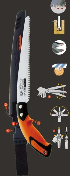 MARUYAMA ZACT UK-2700 PIŁA RĘCZNA DO DREWNA DRZEWA GAŁĘZI