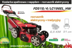 MASTERCUT FD51S/4/LC196EL_HW - KOSIARKA SPALINOWA DO TRAWY Z NAPĘDEM 5KM / 51cm ELEKTRYCZNY + TRADYCYJNY ROZRUCH
