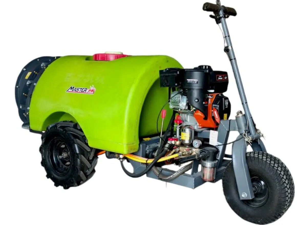 MASTERCUT FH-G200-A OPRYSKIWACZ SPALINOWY WÓZKOWY TURBINOWY JEZDNY TACZKOWY WÓZKOWY NA KOŁACH Z NAPĘDEM TURBINA 200L 5,5KM