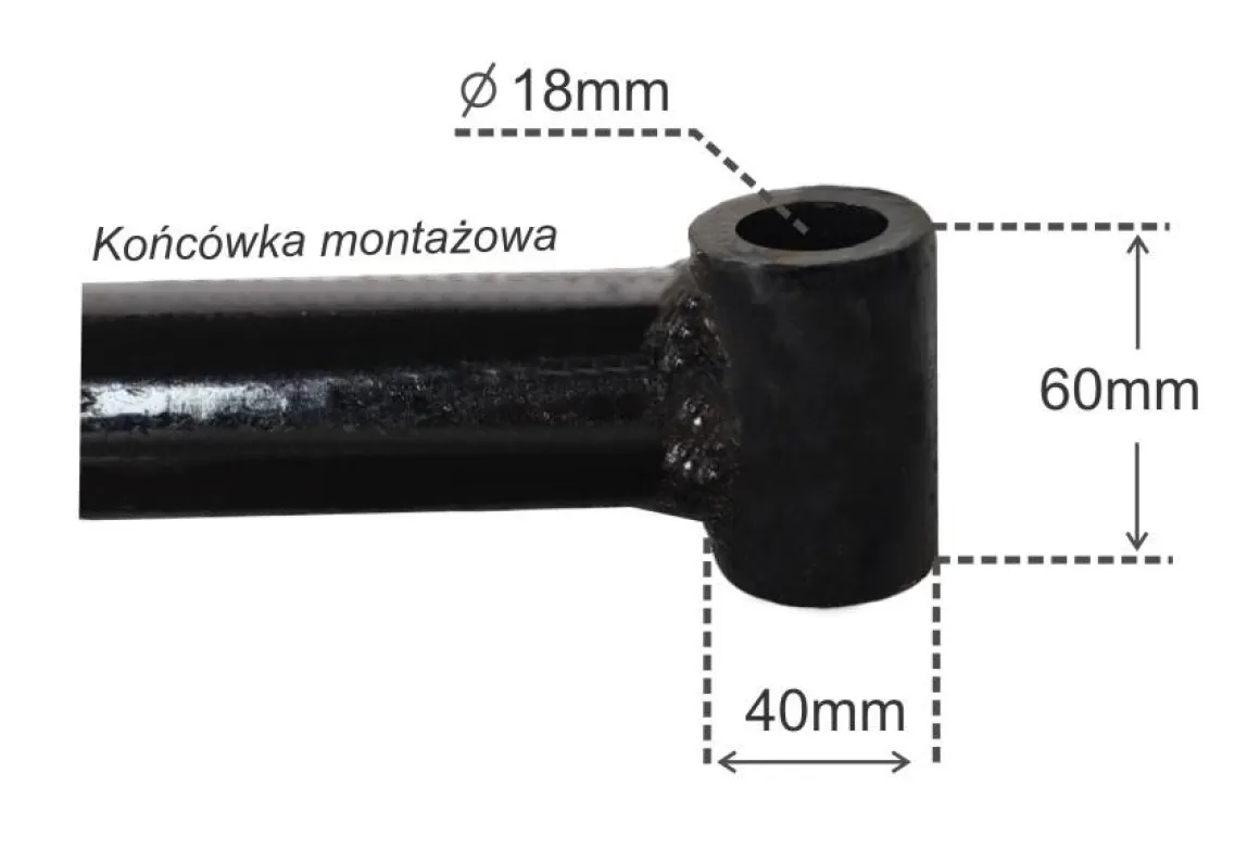 MASTERCUT MC370-08 PRZYCZEPKA PRZYCZEPA Z FOTELEM SIEDZENIEM DO TRAKTORA JEDNOOSIOWEGO MASTERCUT MC370 / CEDRUS TJ01,TJ02