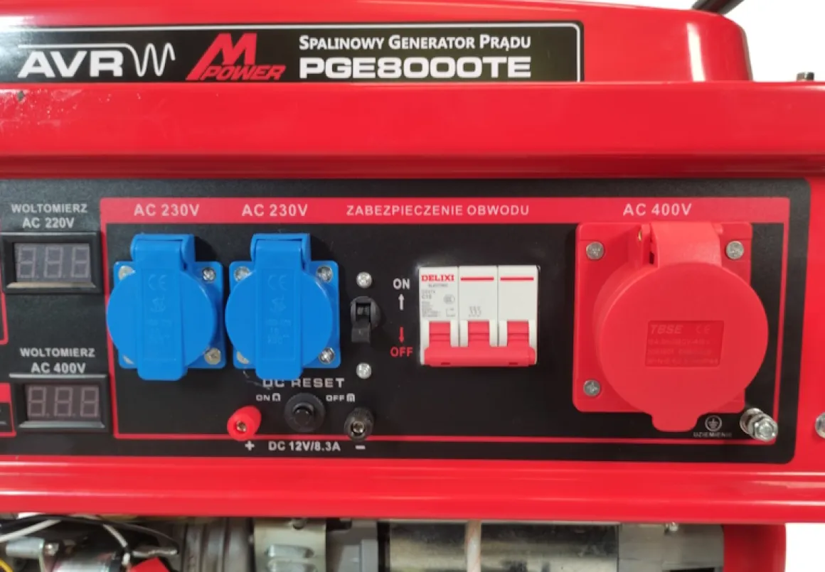 MASTERCUT PGE8000TE AGREGAT PRĄDOTWÓRCZY GENERATOR PRĄDU 6,5KW 230/400V 18KM ESTART
