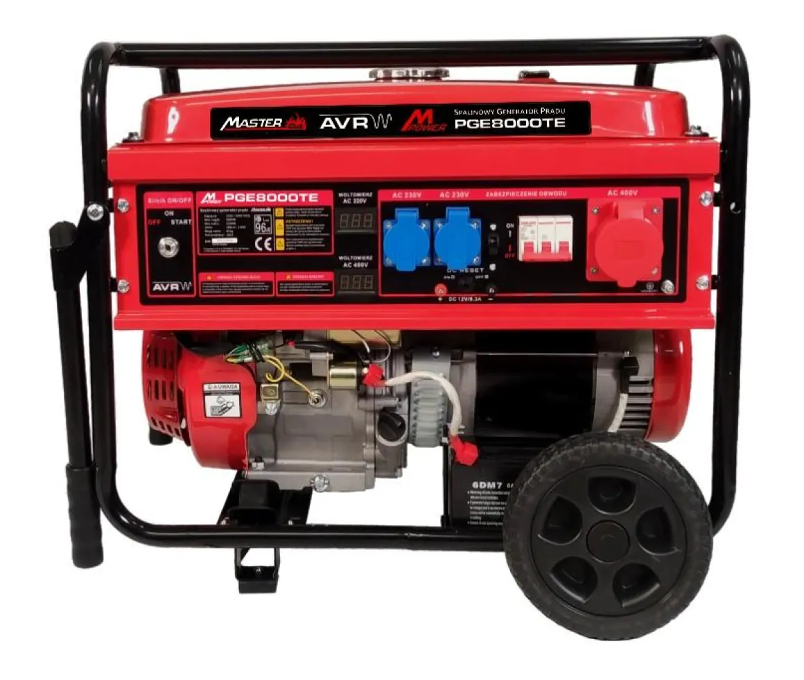 MASTERCUT PGE8000TE AGREGAT PRĄDOTWÓRCZY GENERATOR PRĄDU 6,5KW 230/400V 18KM ESTART