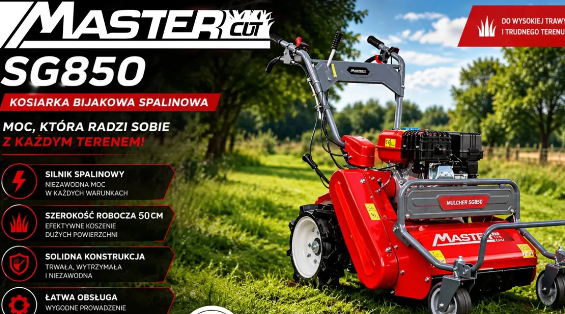 MASTERCUT SG850 KARCZOWNICA KARCZOWNIK KOSIARKA BIJAKOWA DO TRAWY ZAROŚLI OGRODOWA SPALINOWA 50CM