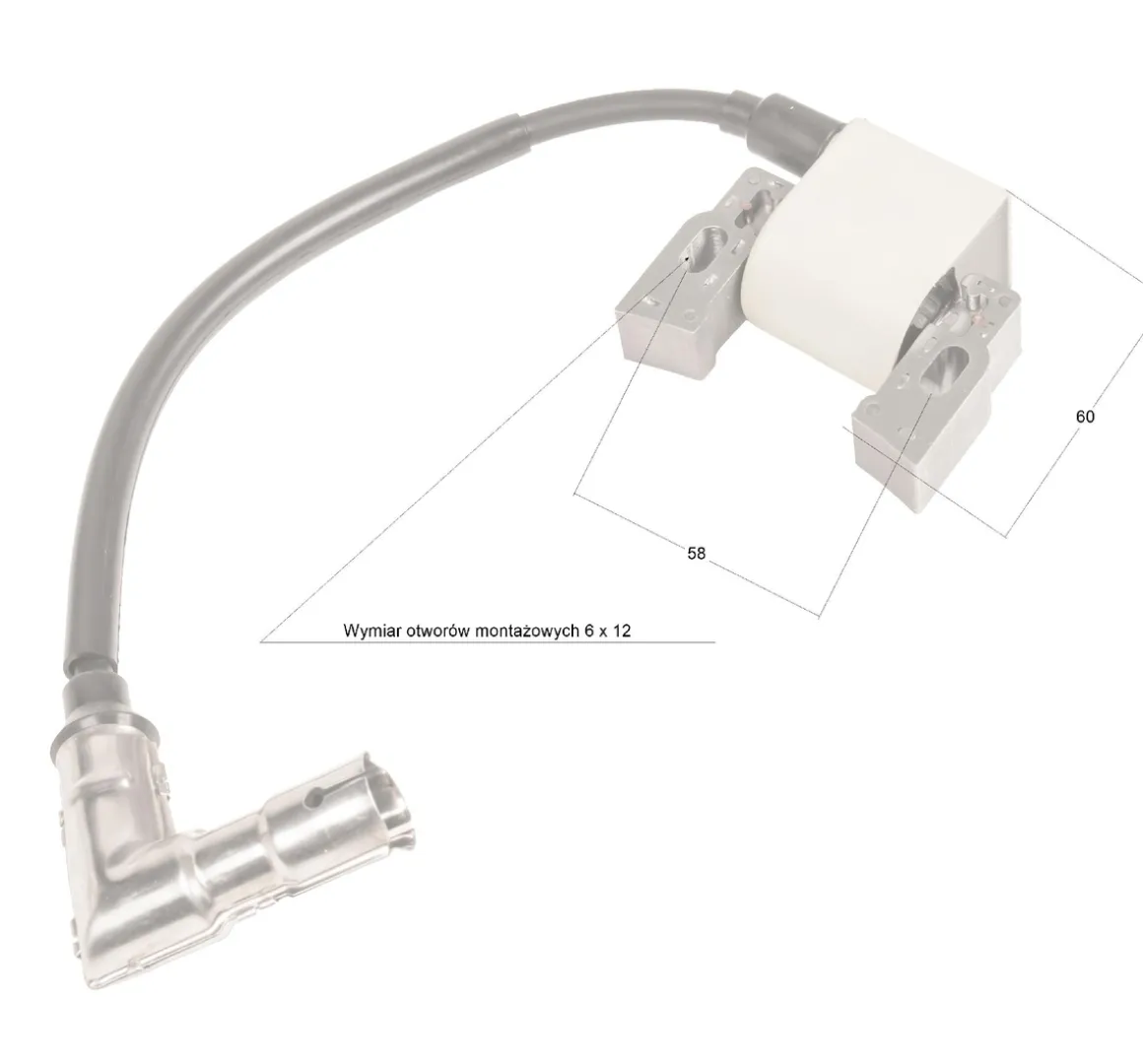 Moduł zapłonowy Loncin cewka LC2V90(T230) cylinder 1 lewy CZĘŚĆ ORYGINALNA 270920425-0001