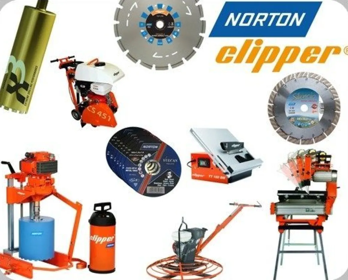NORTON CLIPPER CS451E PIŁA PILARKA PRZECINARKA ELEKTRYCZNA JEZDNA DROGOWA DO BETONU ASFALTU BUDOWLANA Ø 450mm 5.5kW - OFICJALNY DYSTRYBUTOR - AUTORYZOWANY DEALER NORTON CLIPPER