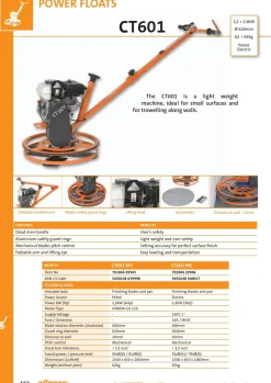 NORTON CLIPPER CT601 ME ZACIERACZKA ELEKTRYCZNA DO BETONU POSADZEK MECHANICZNA 600mm + TALERZ GRATIS - OFICJALNY DYSTRYBUTOR - AUTORYZOWANY DEALER NORTON CLIPPER