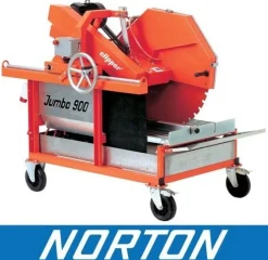 NORTON CLIPPER JUMBO CM 1000 PIŁA PILARKA PRZECINARKA MURARSKA STOŁOWA STOLIKOWA DO KAMIENIA PUSTAKÓW BLOKÓW BUDOWLANA Ø 1000mm - OFICJALNY DYSTRYBUTOR - AUTORYZOWANY DEALER NORTON CLIPPER