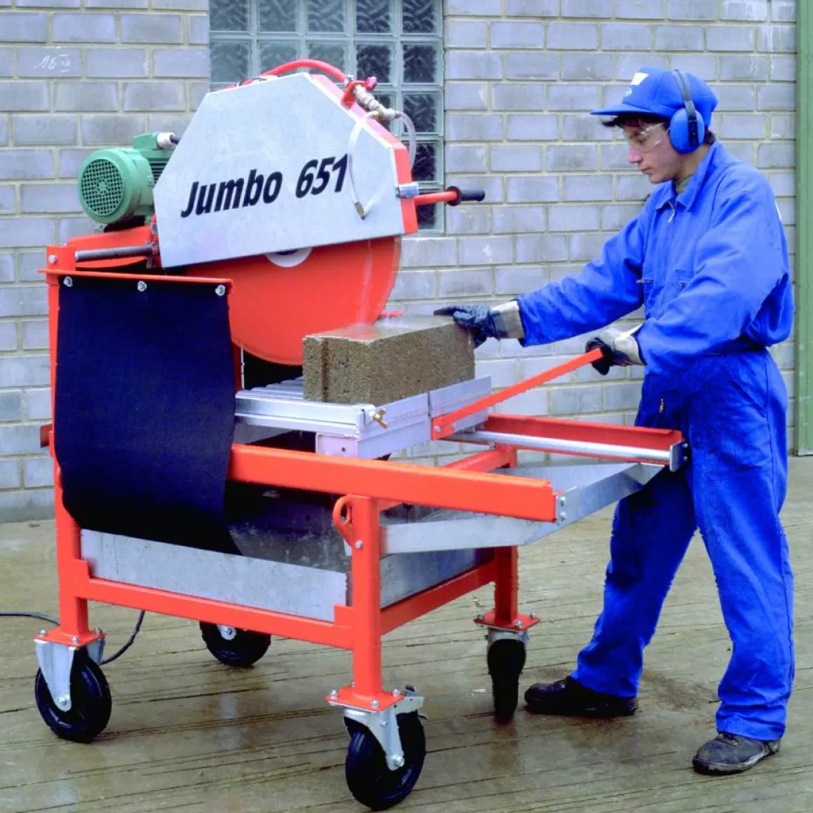 NORTON CLIPPER JUMBO 651 6.75.3 PIŁA PILARKA PRZECINARKA MURARSKA STOŁOWA STOLIKOWA DO KAMIENIA PUSTAKÓW BLOKÓW BUDOWLANA Ø 650mm 5.5KW - OFICJALNY DYSTRYBUTOR - AUTORYZOWANY DEALER NORTON CLIPPER