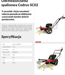 Odchwaszczarka spalinowa Cedrus SC02