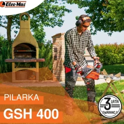OLEO-MAC GSH 400 - 16''  PIŁA PILARKA PRZECINARKA SPALINOWA ŁANCUCHOWA DO DREWNA GSH400 2,5 KM KLASA PREMIUM 50339050E2 EWIMAX-OFICJALNY DYSTRYBUTOR - AUTORYZOWANY DEALER OLEO-MAC