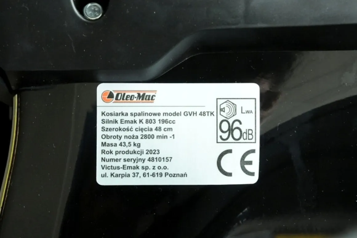 OLEO MAC GVH 53TK STRONG KOSIARKA SPALINOWA DO TRAWY Z NAPĘDEM STALOWA OBUDOWA GVH53 OO-OTHGVH53TK WZMOCNIONA - OFICJALNY DYSTRYBUTOR - AUTORYZOWANY DEALER OLEO-MAC