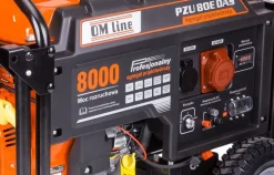 OLEO MAC OM LINE PZU 80E DAS AGREGAT GENERATOR PRĄDOTWÓRCZY 230V 400V z AVR ESTART ROZRUSZNIK  6,5 KW - OFICJALNY DYSTRYBUTOR - AUTORYZOWANY DEALER OLEO MAC