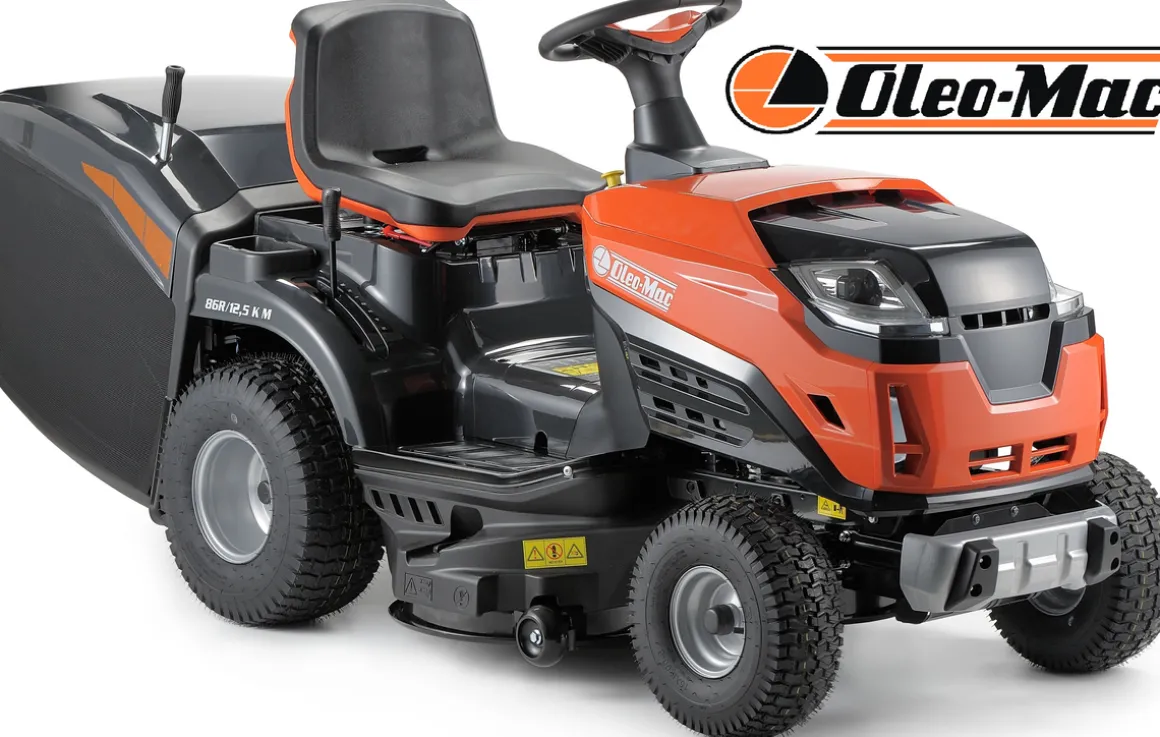 OLEO MAC OM 86R/12.5 KM TRAKTOREK OGRODOWY DO TRAWY KOSIARKA SAMOJEZDNA SPALINOWA DO TRAWY 68059228 86cm - OFICJALNY DYSTRYBUTOR - AUTORYZOWANY DEALER OLEO-MAC