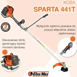 OLEO MAC SPARTA 441 T KOSA SPALINOWA DO TRAWY WYKASZARKA PODKASZARKA PODCINARKA TRYMER  2.2km PREMIUM