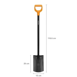 Łopata szpadel prosty FISKARS Solid 1066717 stal borowa do kopania ogrodowa