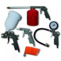 PANSAM A532008 akcesoria pneumatyczne do pompowania, pistolet z manometrem, wąż 3 m