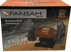 PANSAM A067100 SZLIFIERKA STOŁOWA TARCZOWA WARSZTATOWA 150W 125 mm EWIMAX - OFICJALNY DYSTRYBUTOR - AUTORYZOWANY DEALER PANSAM