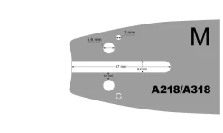 Prowadnica 10" 3/8 1,3 mm Cedrus urządzenie wielofunkcyjne CEDUW520 600095