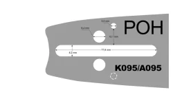 Prowadnica 18 .325 1.5mm K095 Cedrus POH18-58WH