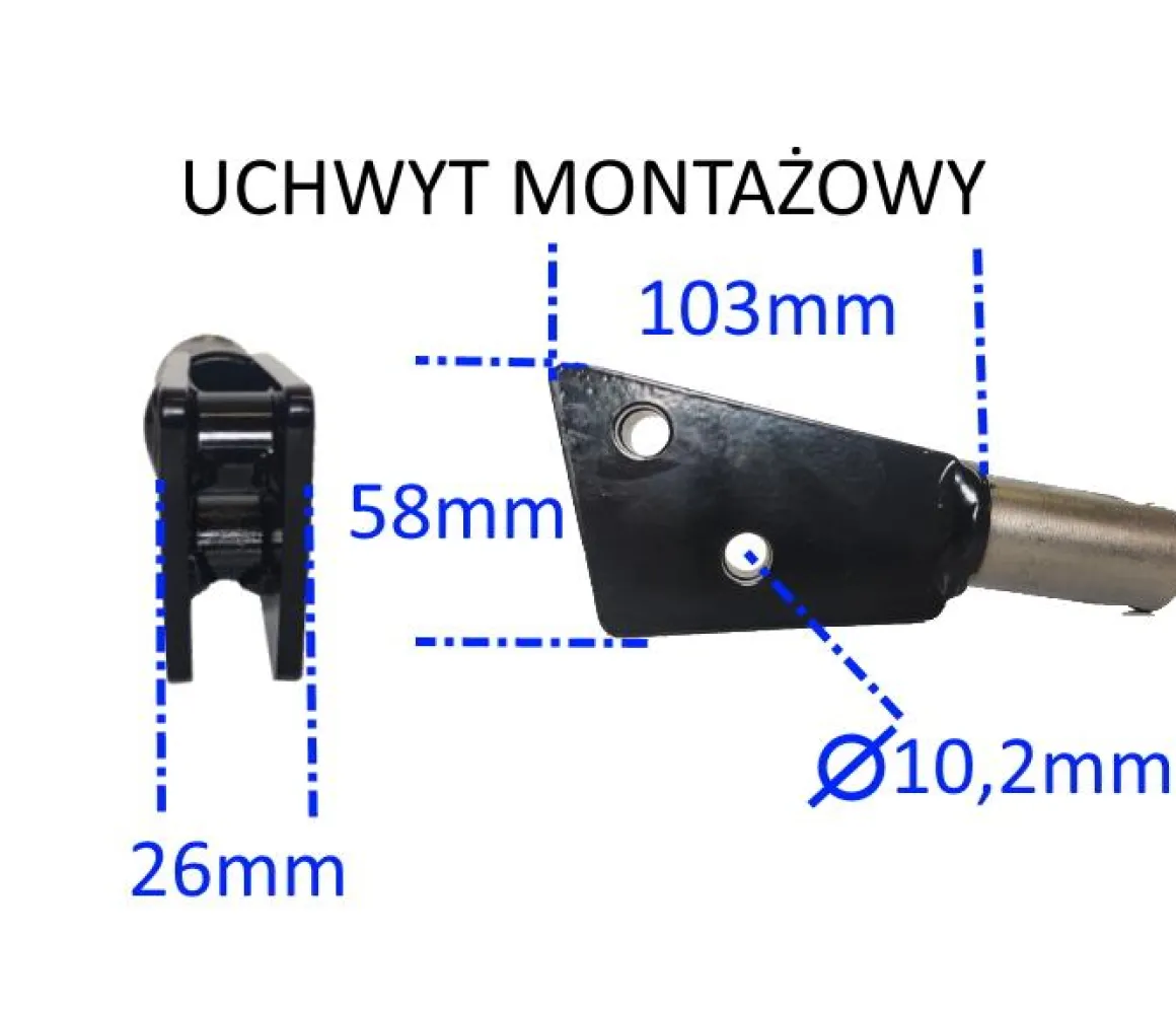 Pług do śniegu 80 cm do glebogryzarki Mastercut
